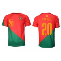 Camiseta Portugal Joao Cancelo #20 Primera Equipación Mundial 2022 manga corta